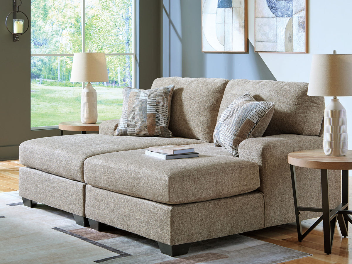 Newellen - 2-Piece Super Chaise - Beige – view 3