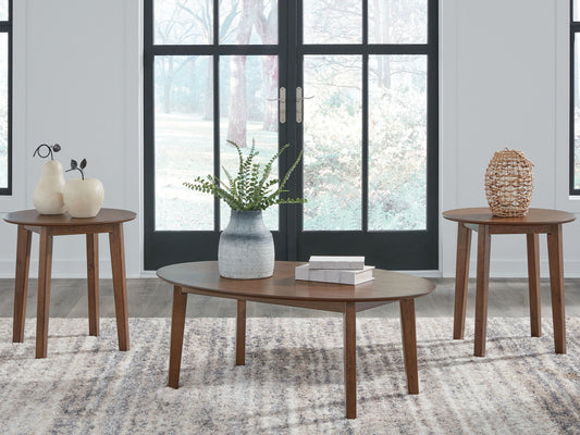 Gordonay - Occasional Table Set (Set of 3) - Brown by Ashley – view 2
