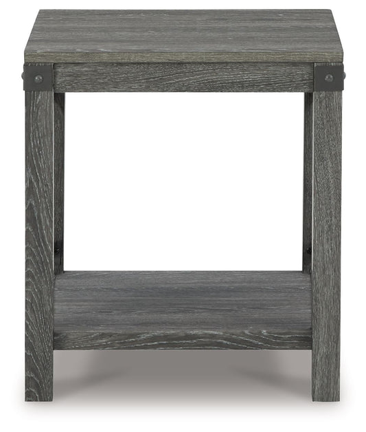 Freedan - Square End Table - Grayish Brown by Ashley – view 2