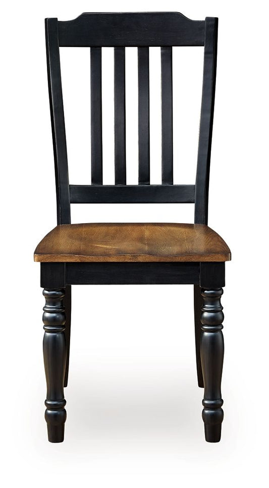 Clorazi - Dining Room Side Chair (Set of 2) - Black / Brown