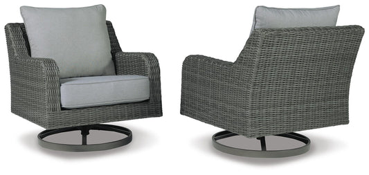 Elite Park - Swivel Lounge With Cushion - Gray by Ashley – view 2