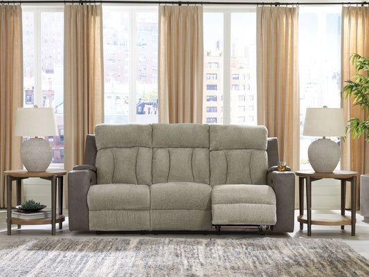WhipLash - Power Reclining Sofa With Adj Headrest - Sisal by Ashley – view 2