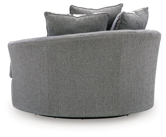 Creston Heights - Oversized Swivel Accent Chair - Smolder by Ashley – view 2