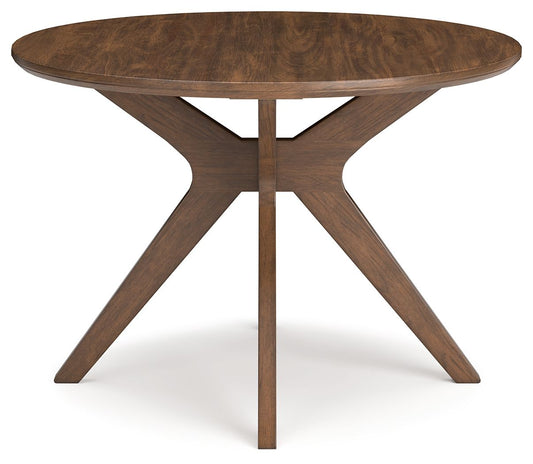Lyncott - Round Dining Room Table - Brown by Ashley – view 2