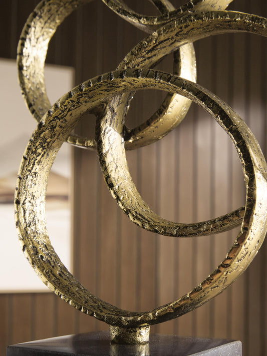 Wellcott - Sculpture - Gold Finish / Black by Ashley – view 2