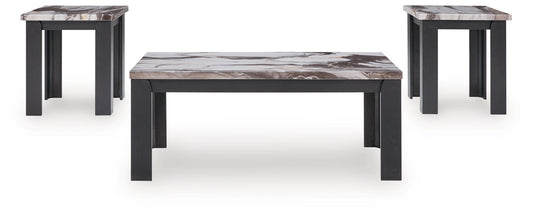 Jazmore - Occasional Table Set (Set of 3) - Dark Brown by Ashley – view 2