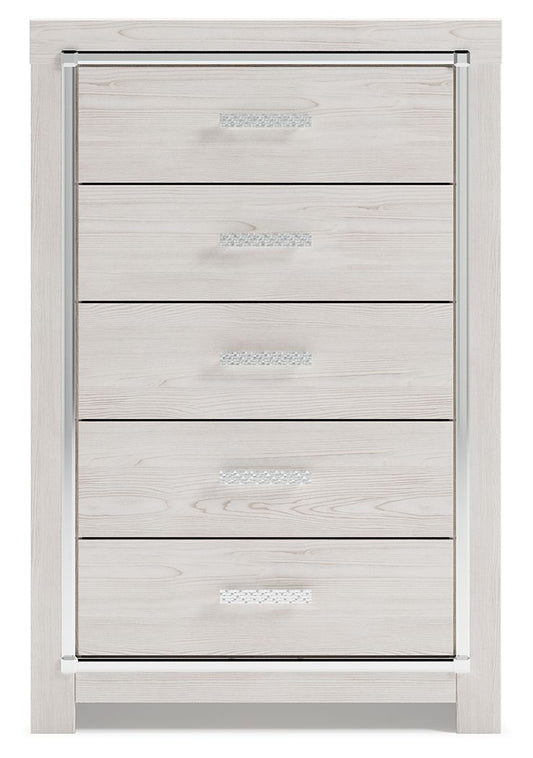 Altyra - Five Drawer Chest - White by Ashley – view 2