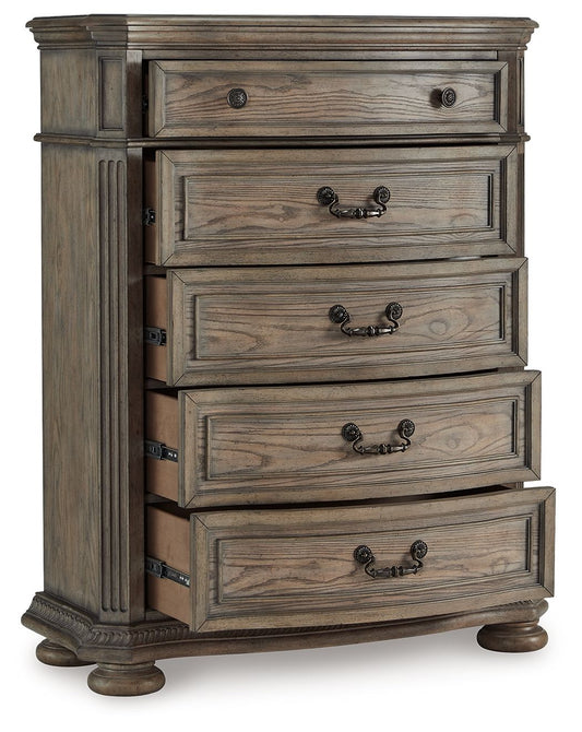 Ardenfield - Five Drawer Chest - Light Brown by Ashley – view 2