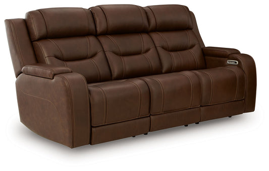 Knightington - Power Reclining Sofa With Audio Seating by Ashley – view 2