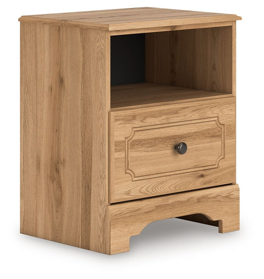 Aleaport - One Drawer Night Stand - Warm Brown by Ashley – view 2