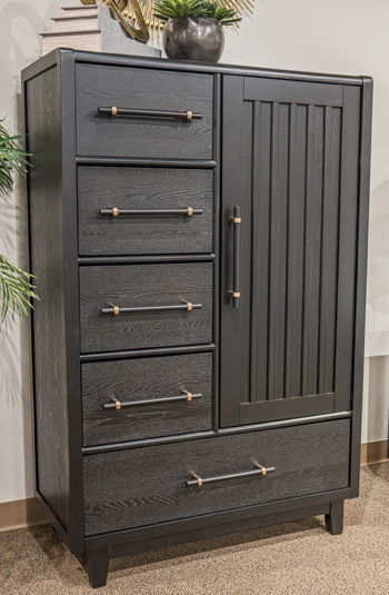 Haldenwick - Door Chest - Black by Ashley – Door Chests