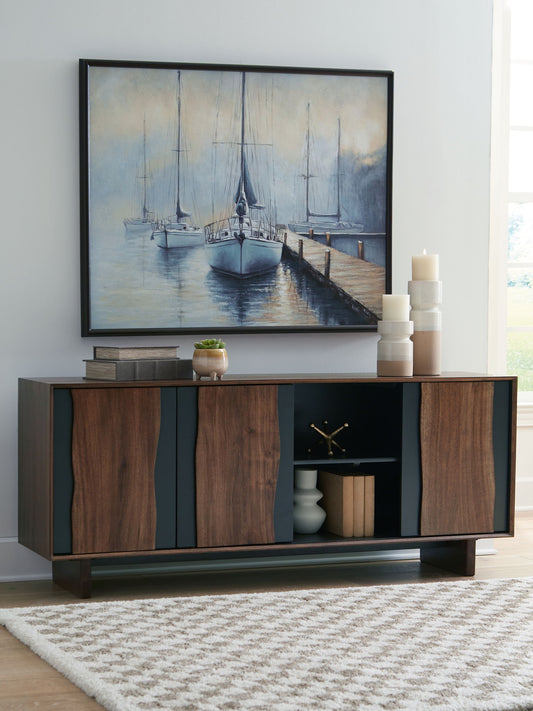 Welby - Accent Cabinet - Brown / Charcoal by Ashley – view 2
