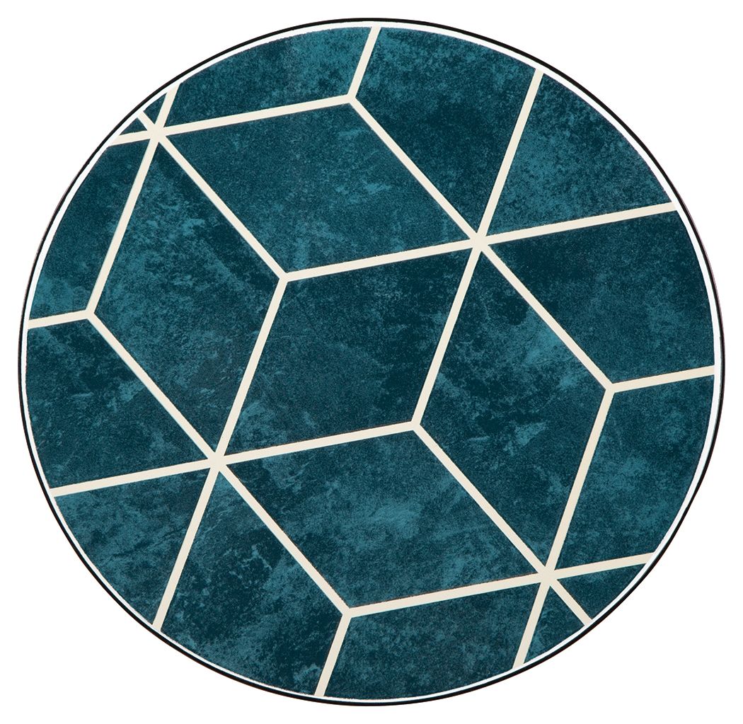 Clairbelle - Accent Table (Set of 2) - Teal by Ashley – view 4