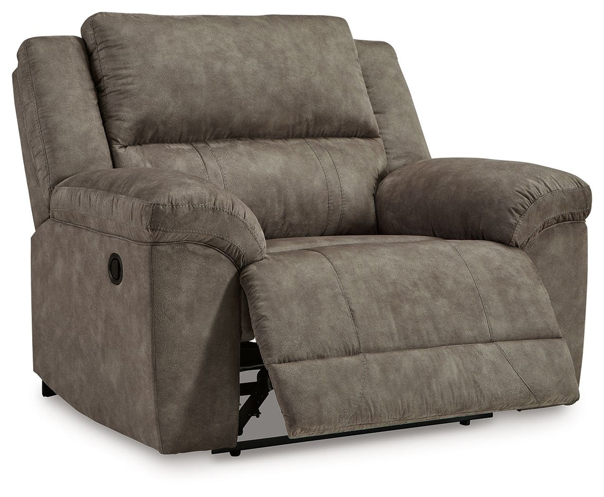 Laresview - Zero Wall Wide Seat Recliner - Fossil by Ashley – view 4