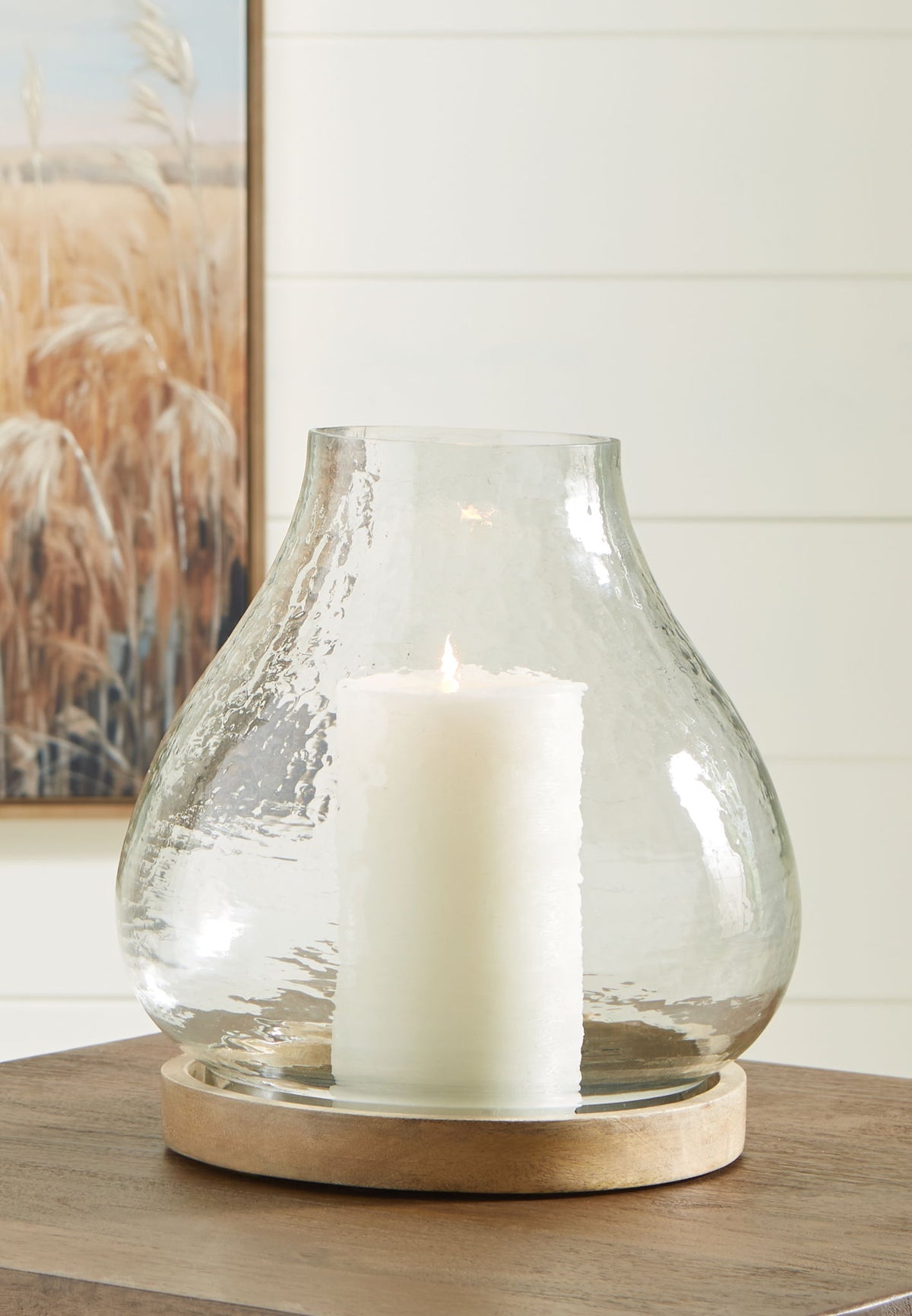 Adalisen - Candle Holder - Clear / Brown by Ashley – view 4