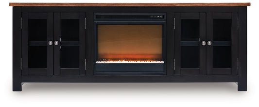 Wildenauer - 76" TV Stand With Electric Fireplace by Ashley – view 2