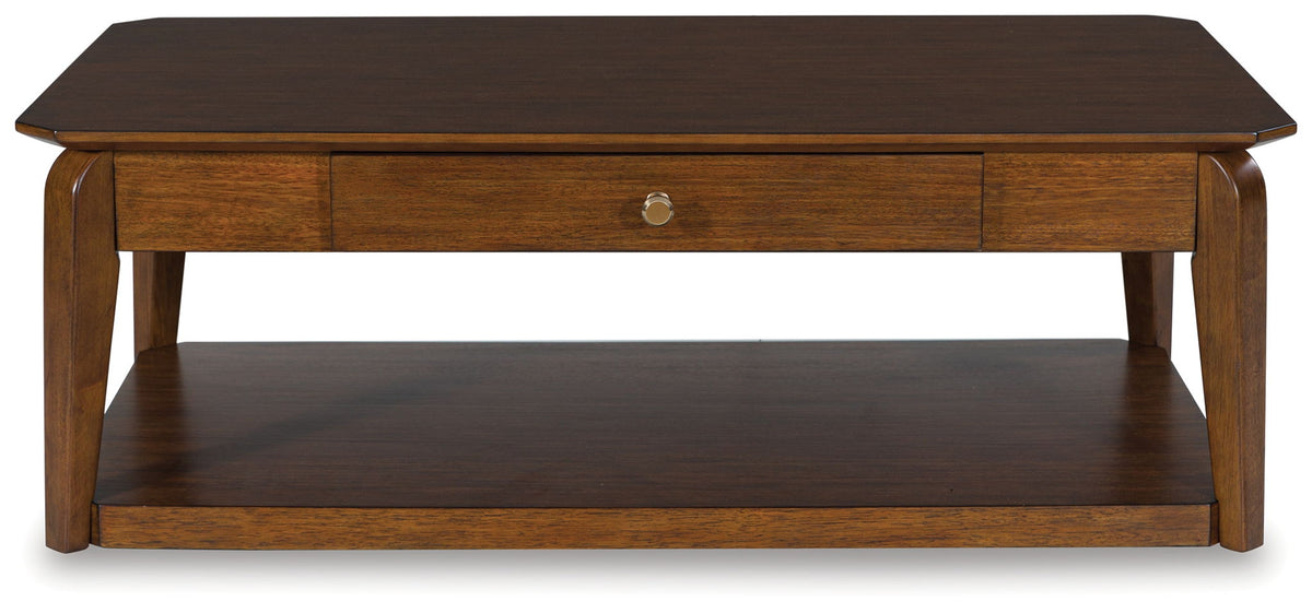 Trenmour - Rectangular Cocktail Table - Medium Brown by Ashley – view 4