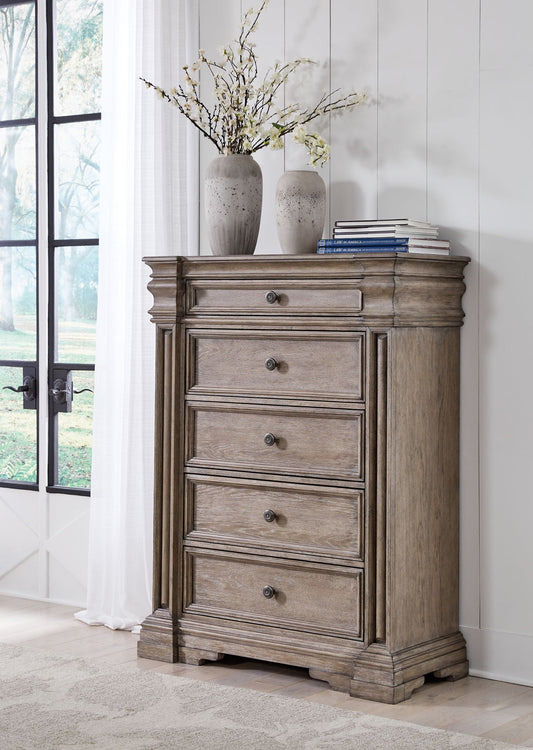 Blairhurst - Five Drawer Chest - Light Grayish Brown by Ashley – view 2