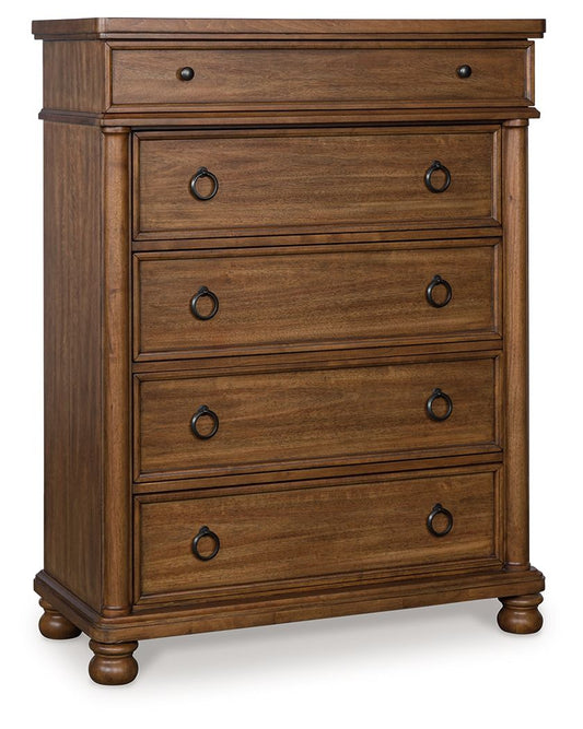 Rowlenstown - Five Drawer Chest by Ashley – view 2