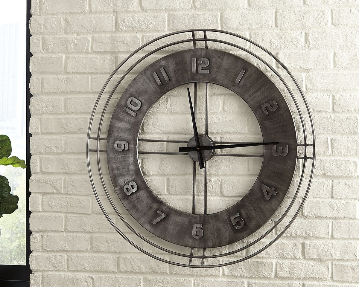 Ana Sofia - Wall Clock - Antique Gray by Ashley – view 2