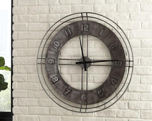 Ana Sofia - Wall Clock - Antique Gray by Ashley – view 2