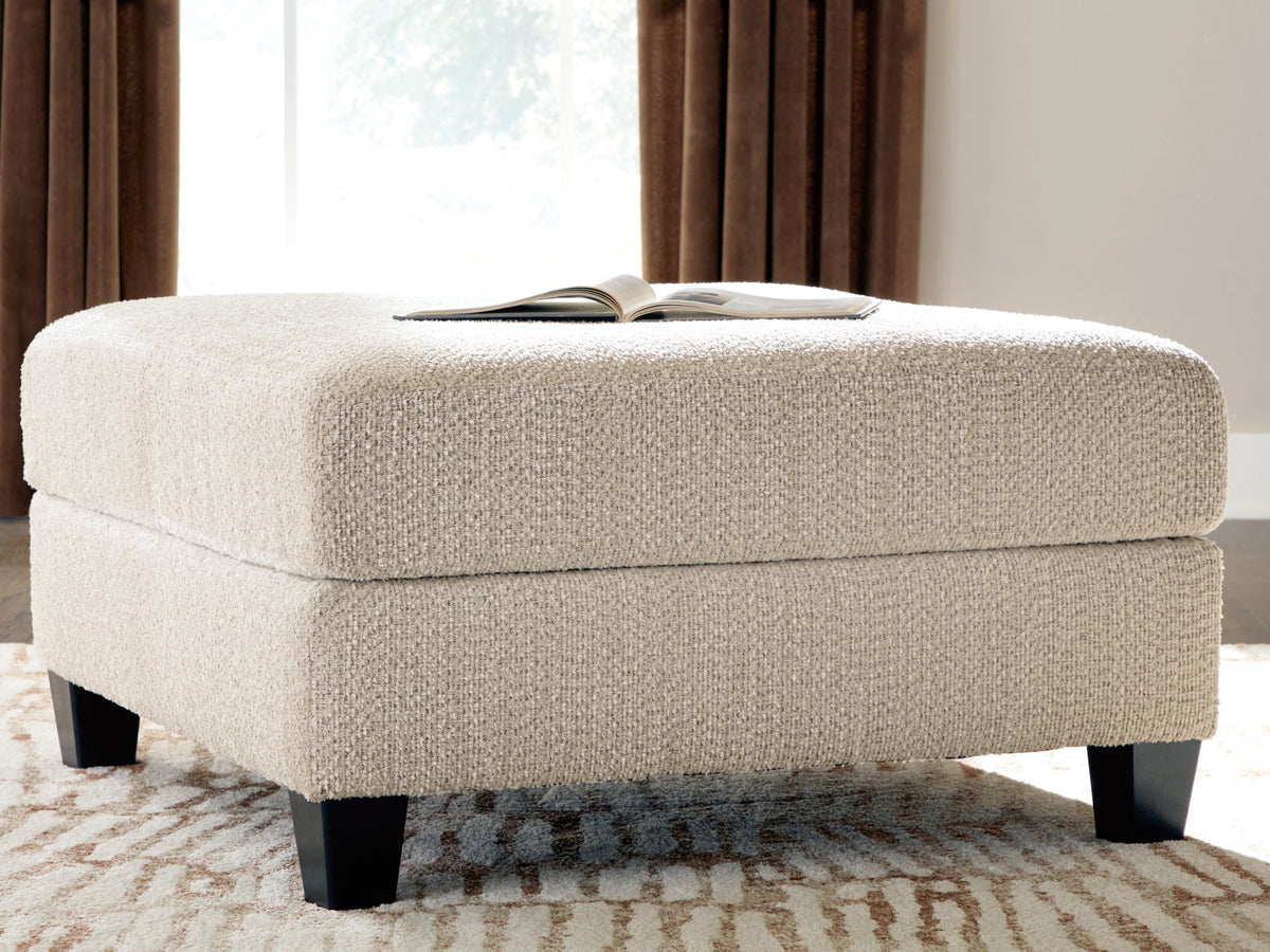 Steelwater Retreat - Oversized Accent Ottoman - Latte – view 4