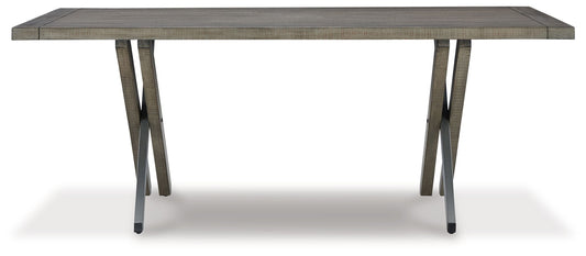 Krystanza - Rectangular Dining Room Table - Weathered Gray by Ashley – view 2