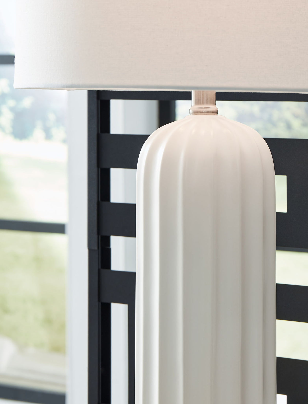 Clarkland - Ceramic Table Lamp (Set of 2) - White by Ashley – view 4