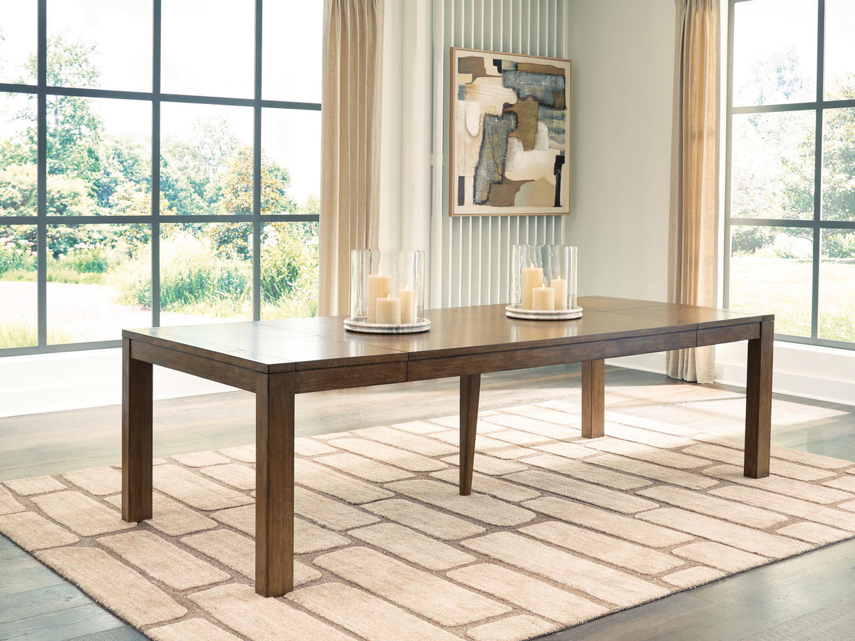 Marxmore - Rectangular Dining Room Butterfly Extension Table - Brown – view 3