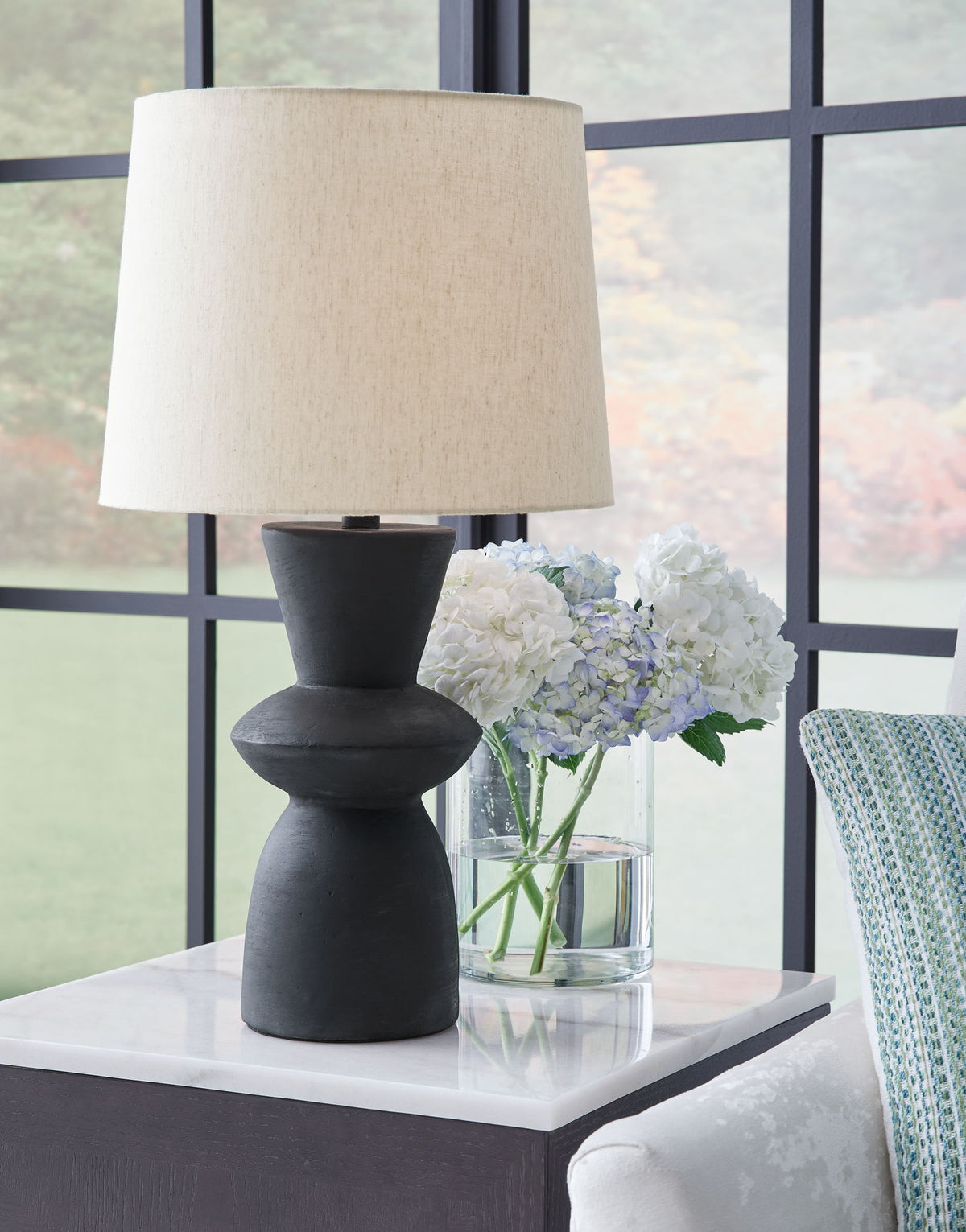 Scarbot - Paper Table Lamp (Set of 2) - Distressed Black by Ashley – view 4
