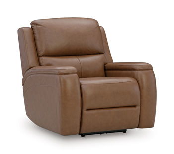5Z-Syran - Power Recliner With Adjustable Headrest - Caramel by Ashley – Reclining Chairs
