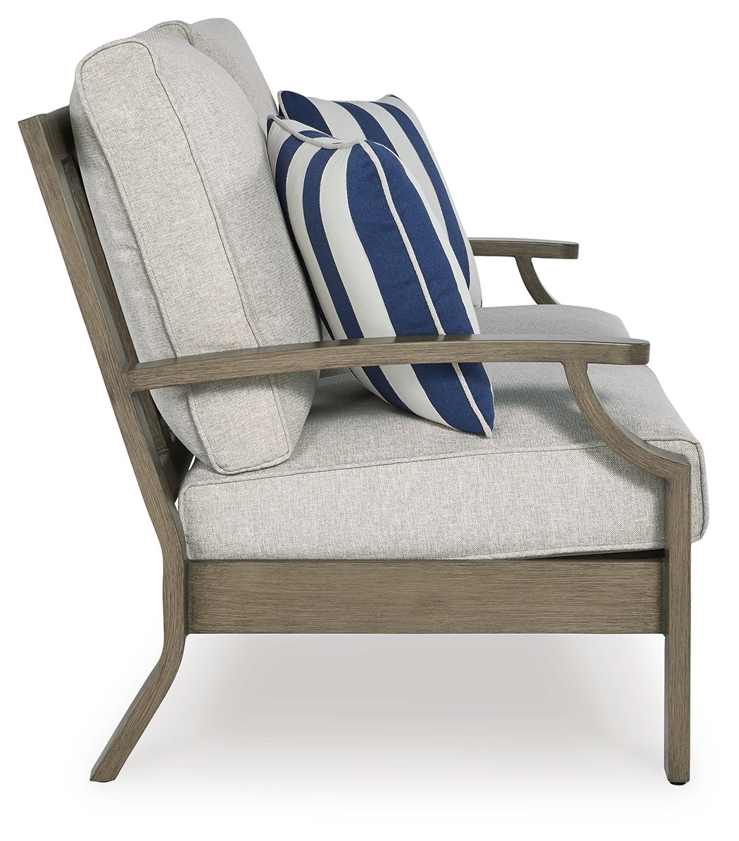 Rainier Ranch - Loveseat With Cushion - Brown / Beige by Ashley – view 4