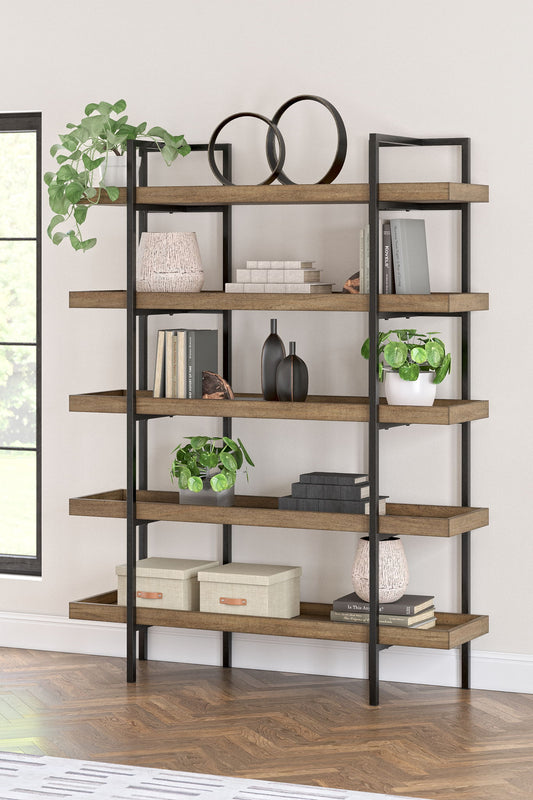 Montia - Bookcase - Light Brown by Ashley – view 2