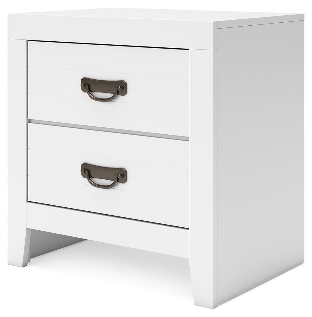 Binterglen - Two Drawer Night Stand - White by Ashley – view 4