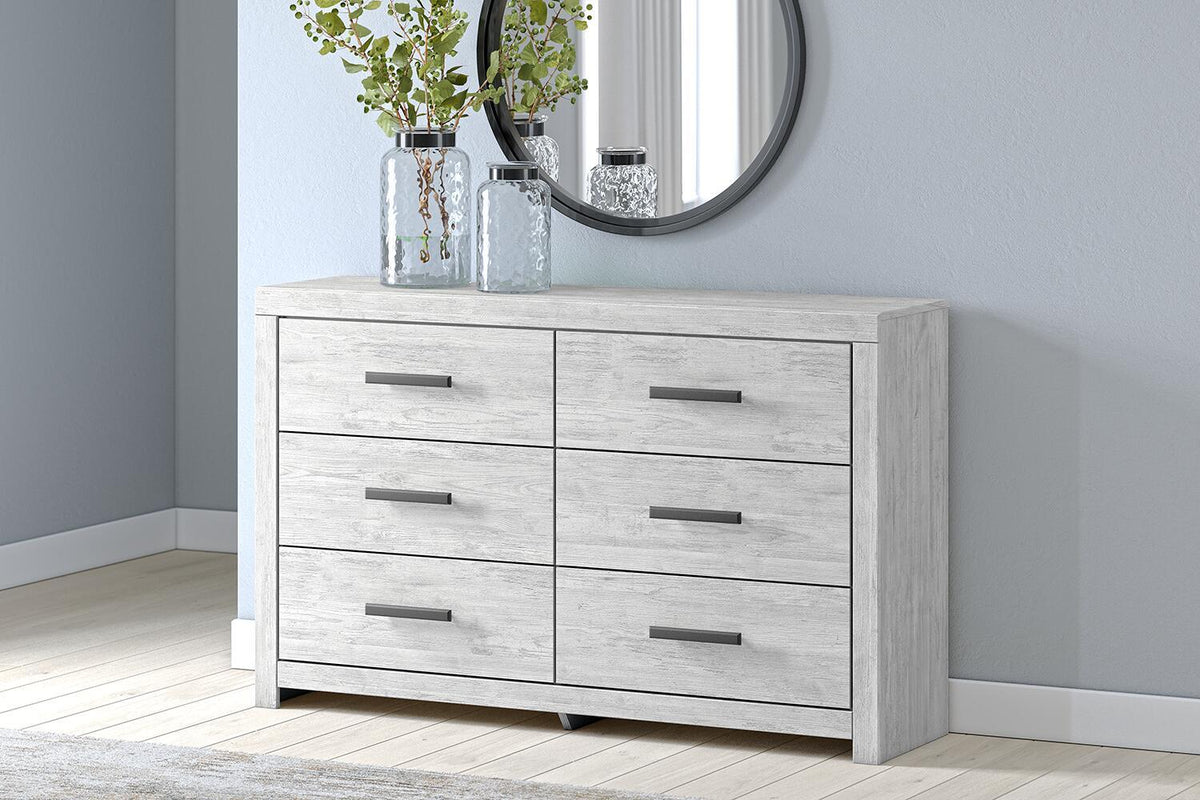 Cayboni - Six Drawer Dresser - Whitewash by Ashley – view 4
