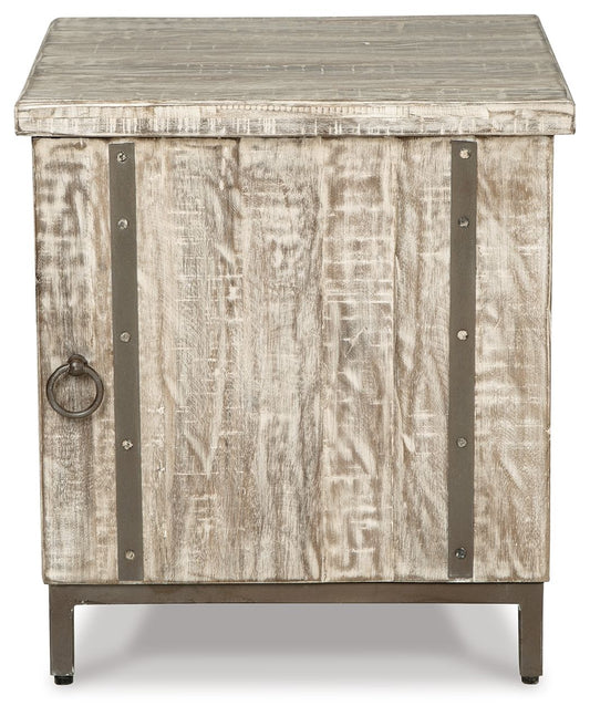 Laddford - Accent Cabinet - Shelf - Whitewash by Ashley – view 2