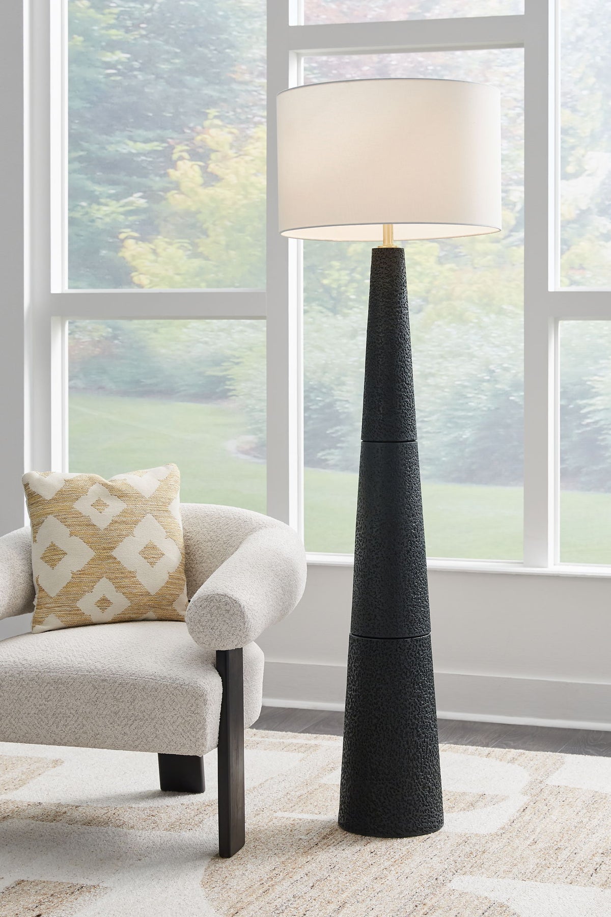 Hallburg - Poly Floor Lamp - Black by Ashley – view 4