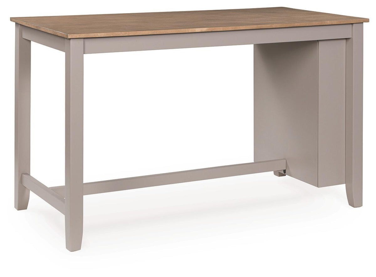 Harperfeld - Rectangular Dining Room Counter Table - Natural / Gray by Ashley – view 4