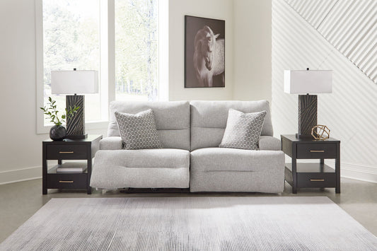 Acklen Place - 2-Piece Power Reclining Sectional Loveseat - Pewter by Ashley – view 2