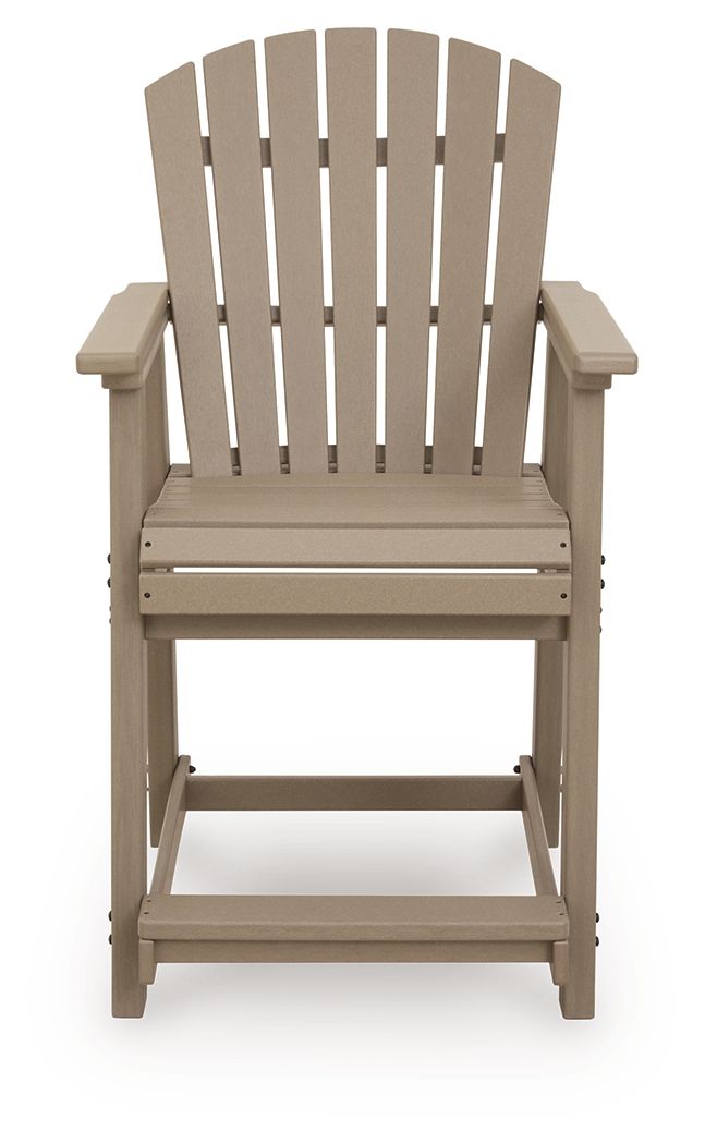 Seacliff Beach - Barstool (Set of 2) - Medium Brown by Ashley – view 4