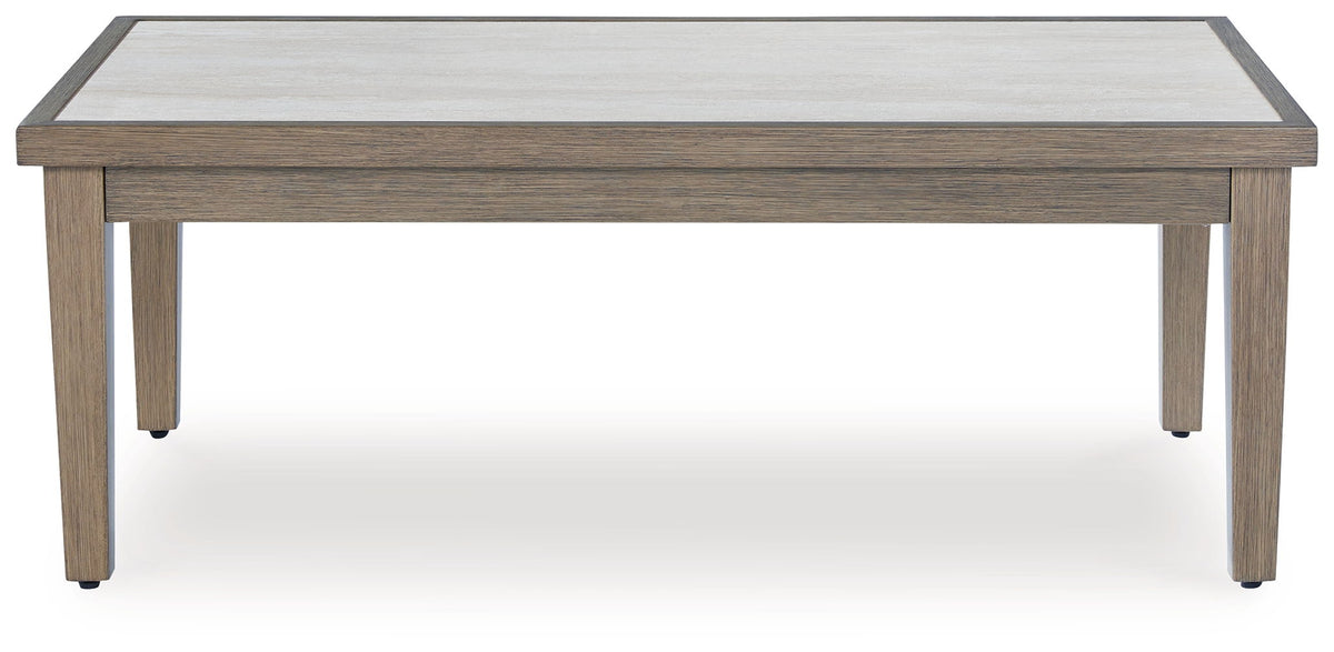 Rainier Ranch - Rectangular Cocktail Table - Brown / Beige by Ashley – view 4