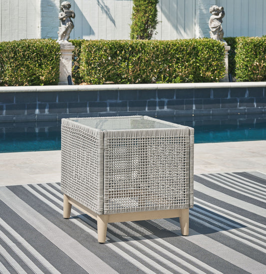 Seton Creek - Square End Table - Gray by Ashley – view 2