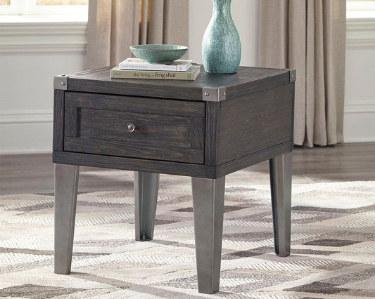 Todoe - Rectangular End Table - Dark Gray by Ashley – view 2
