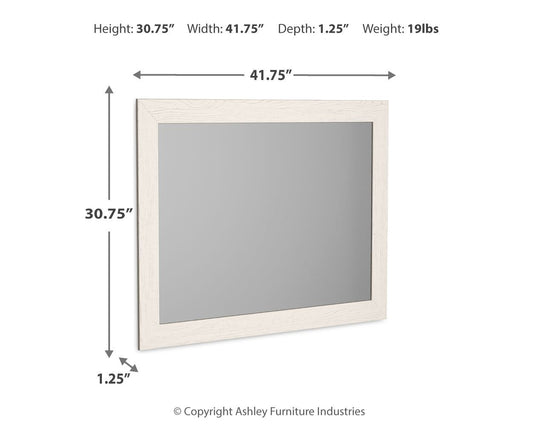 Stelsie - Bedroom Mirror - White by Ashley – view 2