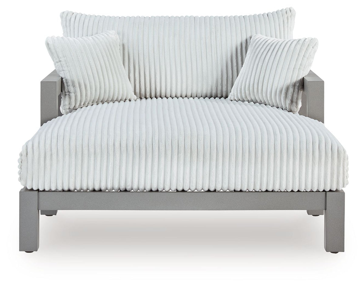 Hurley Park - Chaise Lounge With Cushion - Gray by Ashley – view 4