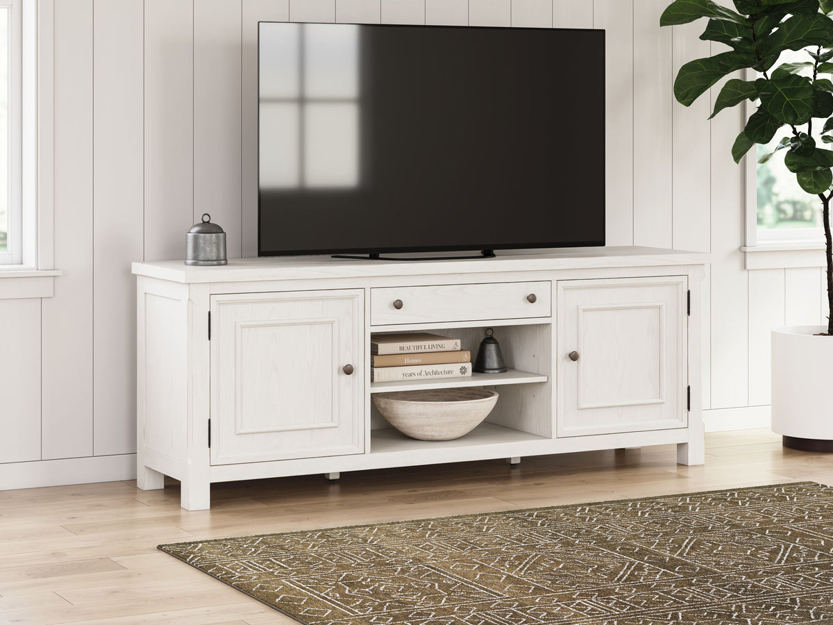 Robbinsdale - Extra Large TV Stand - Antique White by Ashley – view 4