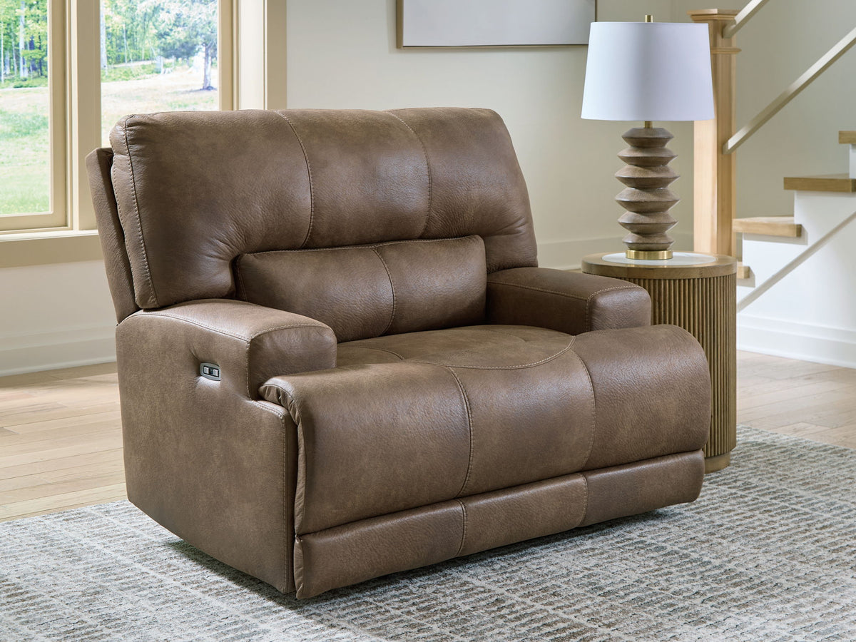 Beckley Place - Power Recliner With Adjustable Headrest - Earth by Ashley – view 4
