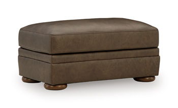 Carriage Point - Ottoman - Hickory by Ashley – Upholstered Ottomans