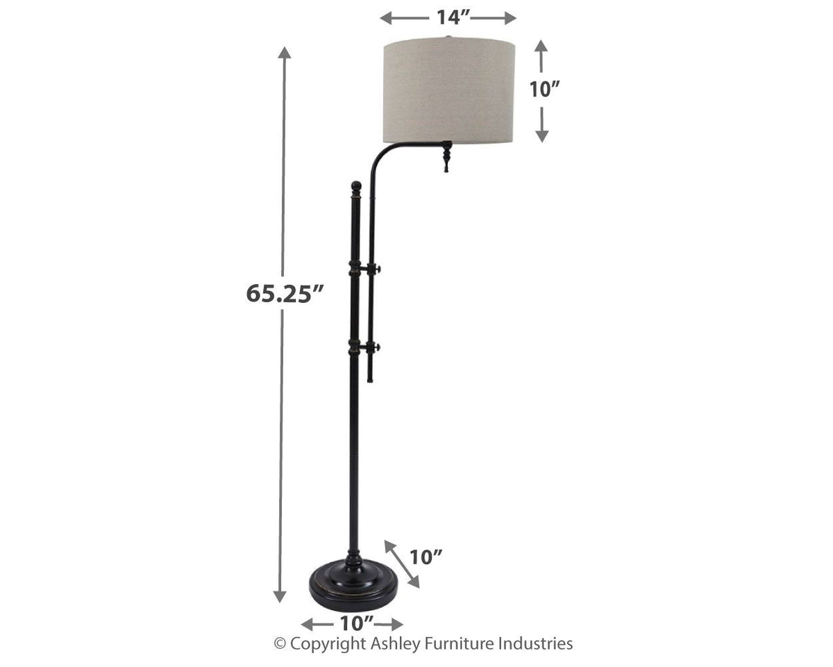 Anemoon - Metal Floor Lamp - Black by Ashley – view 4