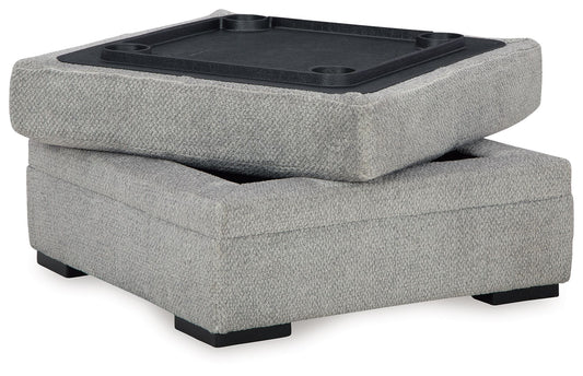 Casselbury - Ottoman With Storage - Cement by Ashley – view 2
